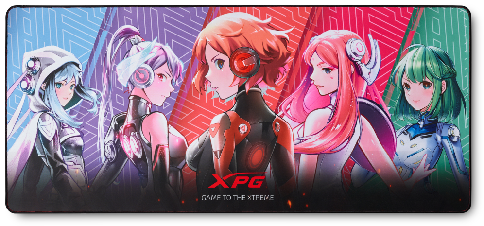 ALFOMBRILLA GAMING XPG FRONTLINE XL XTREME SAGA 01 NEGRO 900X400X3