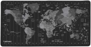 ALFOMBRILLA NATEC TIME ZONE MAP MAXI 800X400 MM
