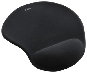 ALFOMBRILLA RATON TOOQ ERGONOMICA GEL NEGRO