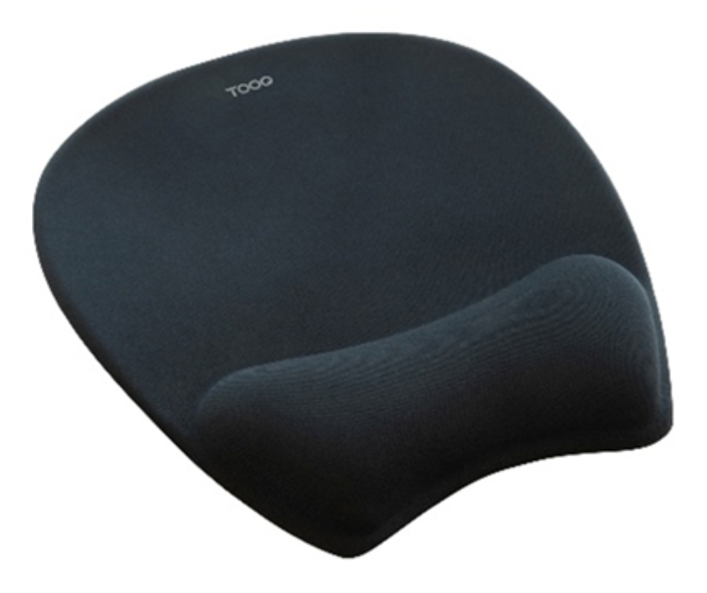 ALFOMBRILLA RATON TOOQ ERGONOMICA MEMORY FOAM NEGRO