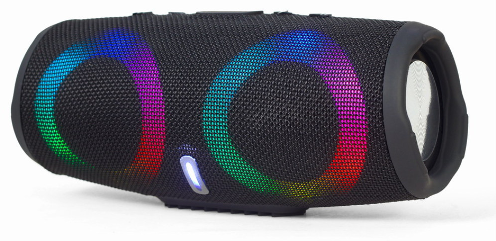 ALTAVOZ PORTATIL GEMBIRD SPK-BT-LED-02 10W BLUETOOTH NEGRO