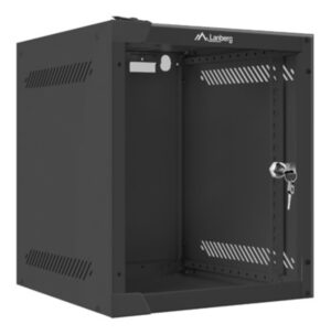 ARMARIO LANBERG MURAL RACK 10" 6U/280X310 FLAT PACK NEGRO PUERTA CRISTAL