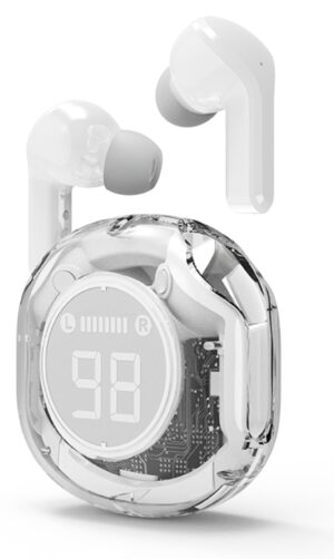 AURICULARES GEMBIRD TWST-01-W TRANSPARENTES BLANCO BT