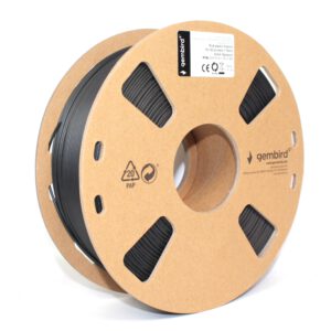 BOBINA FILAMENTO PLA GEMBIRD 1Kg NEGRO