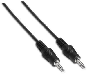 CABLE AISENS AUDIO ESTEREO JACK 3.5/M-JACK 3.5/M NEGRO 0.3M