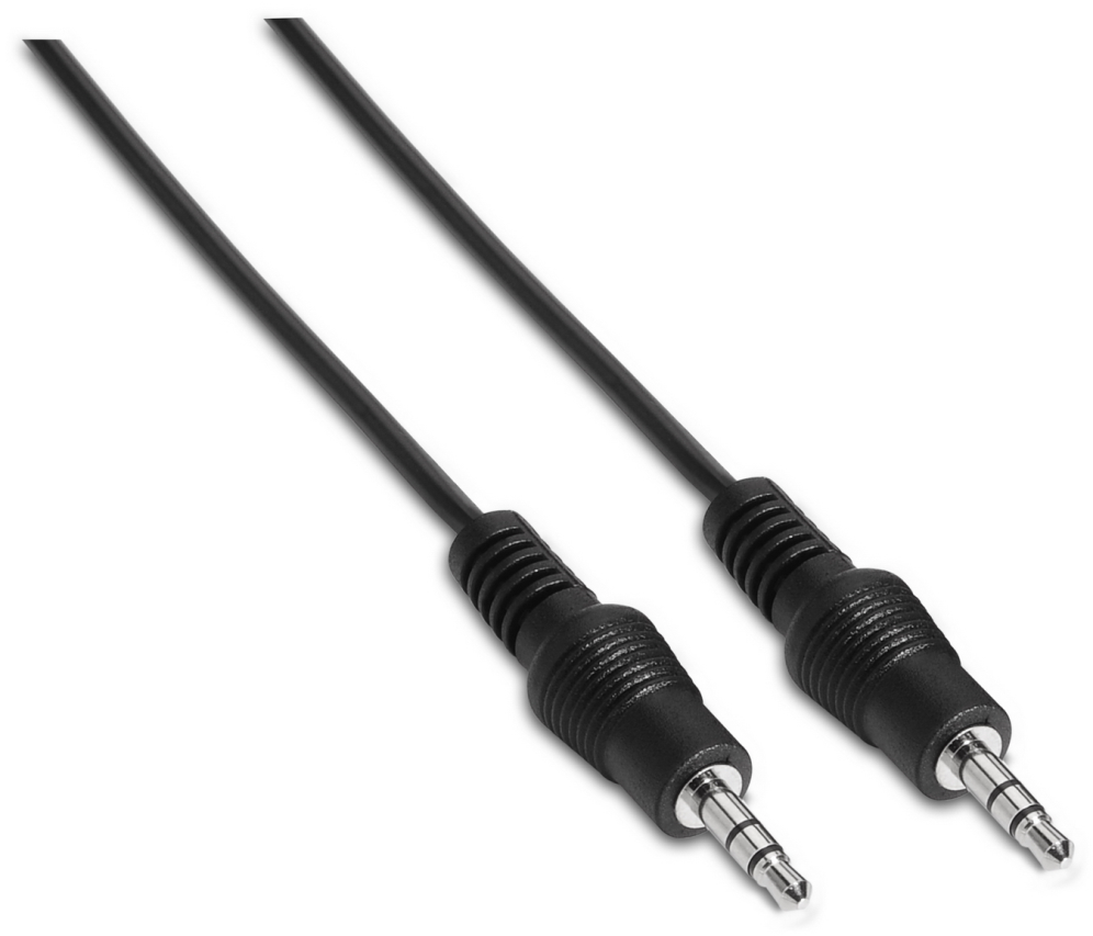 CABLE AISENS AUDIO ESTEREO JACK 3.5/M-JACK 3.5/M NEGRO 0.3M