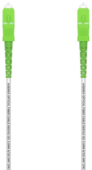 CABLE AISENS FIBRA G657A2 3.0 9 125 SMF SIMPLEX LSZH SC APC 1.0M