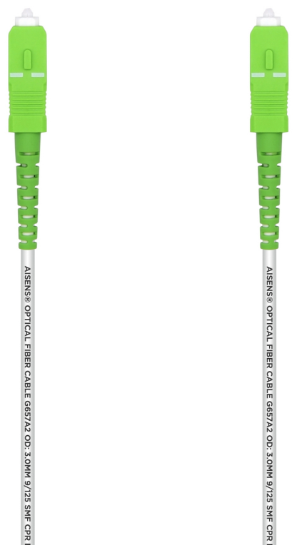 CABLE AISENS FIBRA G657A2 3.0 9 125 SMF SIMPLEX LSZH SC APC 30M