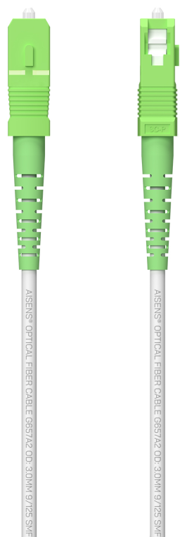CABLE AISENS FIBRA G657A2 3.0 9 125 SMF SIMPLEX LSZH SC APC 60M