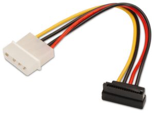 CABLE AISENS SATA ALIMENTACION ACODADO MOLEX 4PIN M-SATA/H 16CM