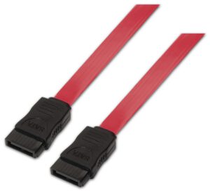 CABLE AISENS SATA III DATOS 6G DATOS ROJO 0.5M