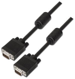 CABLE AISENS SVGA CON FERRITA HDB15/M-HDB15/M NEGRO 15M