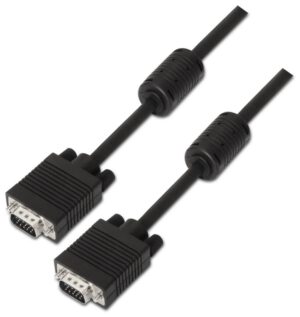 CABLE AISENS SVGA CON FERRITA HDB15/M-HDB15/M NEGRO 3.0M