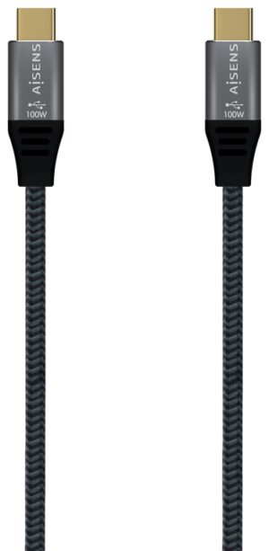 CABLE AISENS USB 2.0 ALUMINIO 5A 100W E-MARK USB-C 2.0M