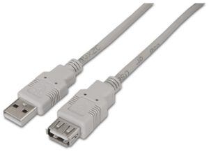 CABLE AISENS USB 2.0 TIPO A/M-A/H BEIGE 1.0M