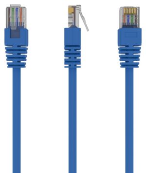 Cable CAT5E UTP moldeado 1m Azul