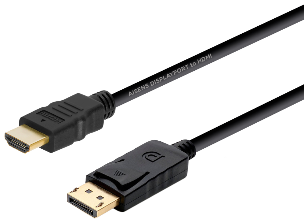 CABLE CONVERSOR AISENS DISPLAYPORT A HDMI DP/M-HDMI/M 2.0M