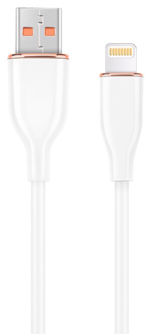 CABLE DE CARGA Y DATOS GEMBIRD DE SILICONA PREMIUM DE 8 CLAVIJAS 1,5 M BLANCO