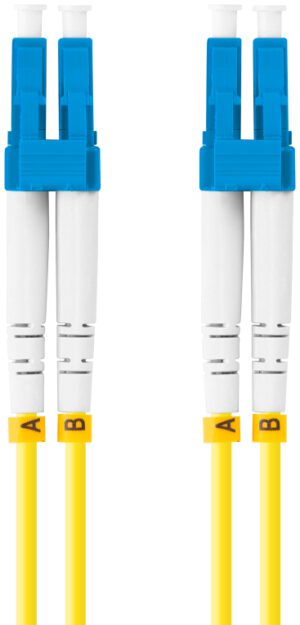 CABLE DE FIBRAOPTICA LANBERG 2M MONO LC/UPC-LC/UPC DUPLEX G657A1 LSZH AMARILL