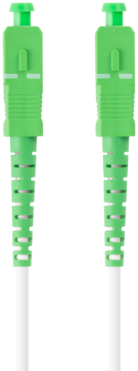 CABLE DE FIBRAOPTICA LANBERG 5M MONO SC/APC-SC/APC SIMPLEX G657B3 LSZH BLANC