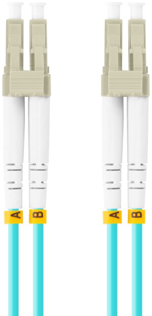 CABLE DE FIBRAOPTICA LANBERG 5M MULTI LC/UPC-LC/UPC DUPLEX OM3 50/125 LSZH AZUL