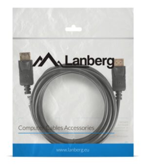 CABLE DISPLAYPORT LANBERG MACHO MACHO 4K 3M NEGRO
