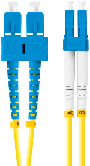 CABLE FIBRA OPTICA LANBERG 5M MONO SC/UPC-LC/UPC DUPLEX LSZH G657A1 3.0MM YELLOW