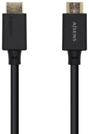 CABLE HDMI AISENS V2.1 ULTRA ALTA VELOCIDAD CERTIFICADO 8K60H M/M 1.5M NEGRO