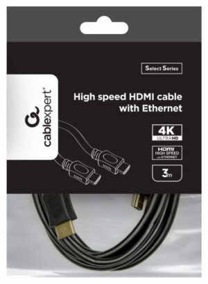 CABLE HDMI GEMBIRD MACHO MACHO 4K ALTA VELOCIDAD 3M "SELECT SERIES"