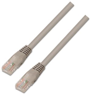 CABLE RED AISENS LATIGUILLO RJ45 CAT.5E UTP AWG24 GRIS 1.5M
