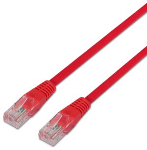 CABLE RED AISENS LATIGUILLO RJ45 CAT.5E UTP AWG24 ROJO 1.0M