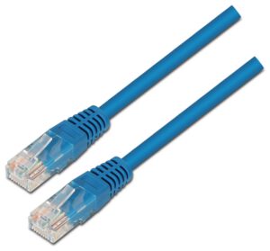 CABLE RED AISENS LATIGUILLO RJ45 CAT.6 UTP AWG24 AZUL 1.0M