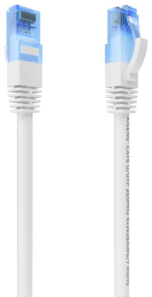 CABLE RED AISENS LATIGUILLO RJ45 CAT.6 UTP AWG26 CCA BLANCO 25CM