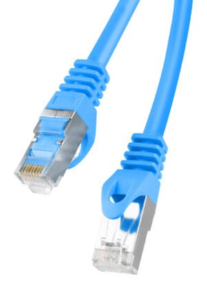 CABLE RED LANBERG LATIGUILLO CAT.6 FTP 1M AZUL FLUKE PASSED