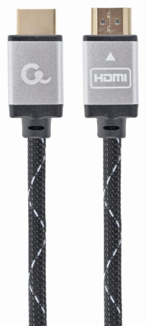 CABLE TRENZADO HDMI 2.0 4K 60HZ GEMBIRD SELECT PLUS CON ETHERNET 1.5M NEGRO