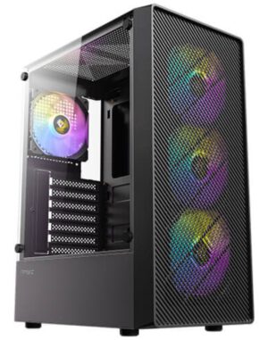 CAJA ANTEC AX26 ARGB ATX NEGRO 4XVENT 120MM 2XUSB SN FUENTE