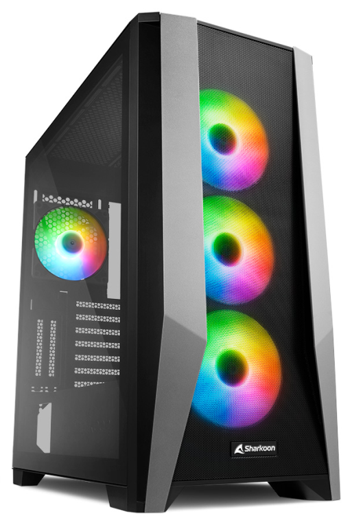 CAJA ATX SHARKOON TG7M 2XUSB3.0 SIN FUENTE NEGRO
