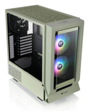 CAJA GAMING THERMALTAKE CERES 350 MX ATX 3XVENT 140 ARGB SN FUENTE MATCHA