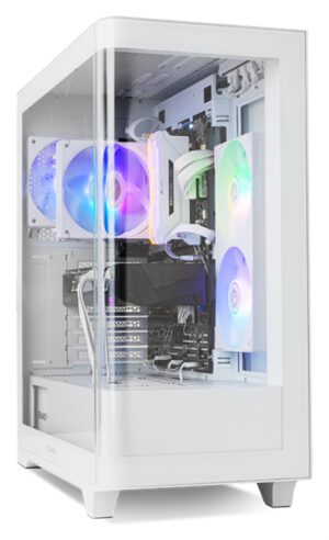 CAJA NOX HUMMER ETHER ATX SEMITORRE CRISTAL CURVO BLANCO
