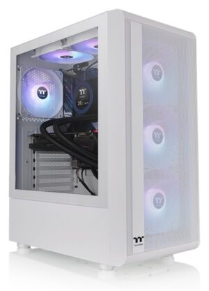 CAJA THERMALTAKE S200 TG ATX 2XUSB 3.0 ARGB SIN FUENTE BLANCO