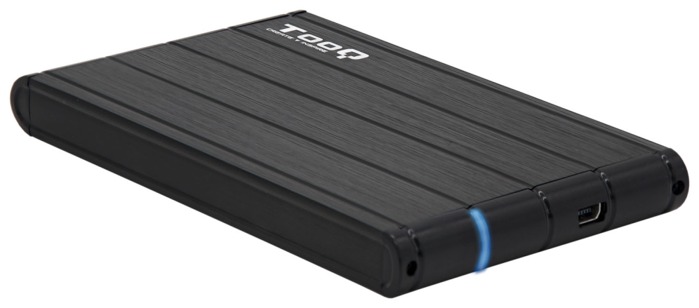 CARCASA HDD TOOQ TQE-2530B 2,5" 9,,5 MM SATA USB 3.0 NEGRA