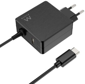 CARGADOR PORTATIL EWENT USB C 65W PUERTO ADICIONAL USB A