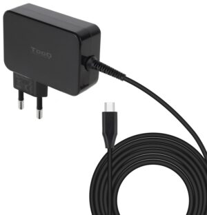 CARGADOR TOOQ PORTATIL GAN USB-C PD 100W NEGRO