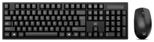 COMBO TECLADO RATON EWENT ESPAÑOL TECLAS PROGRAMABLES RF INALAMBRICO NEGRO