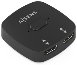 CONMUTADOR HDMI AISENS SWITCH 4K60HZ 2X1 NEGRO