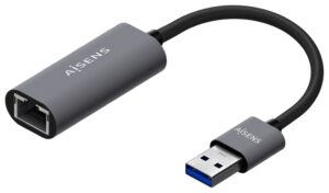 CONVERSOR AISENS USB 3.0 A ETHERNET GIGABIT GRIS 15CM