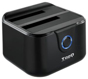 DOCK TOOQ TQDS-802B 2xSATA 2,5"/3,5" USB 3.0, CLONE OTB NEGRO