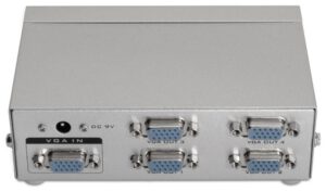 DUPLICADOR AISENS SVGA PARA 4 MONITORES CON ALIMENTACION
