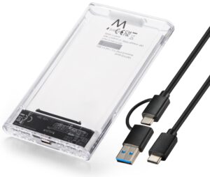 EWENT CARCASA USB 3.2 GEN1 PARA DISCOS DUROS SATA 2.5", USB-C+A