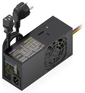 FUENTE ALIMENTACION AISENS TFX 500W CABLE ALIMENTACION OEM NEGRA